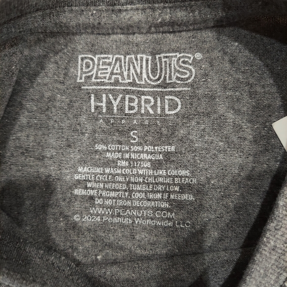 NWT Peanuts Gray Snoopy and Woodstock Mummy Tee (Size: S) - Picture 3 of 3